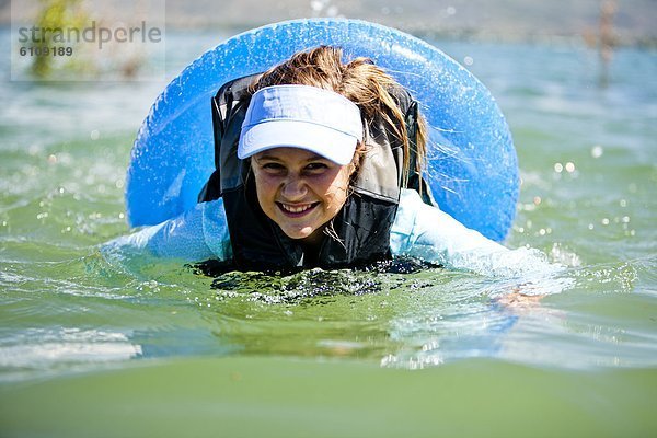 Binnenhafen  Frau  fließen  schwimmen