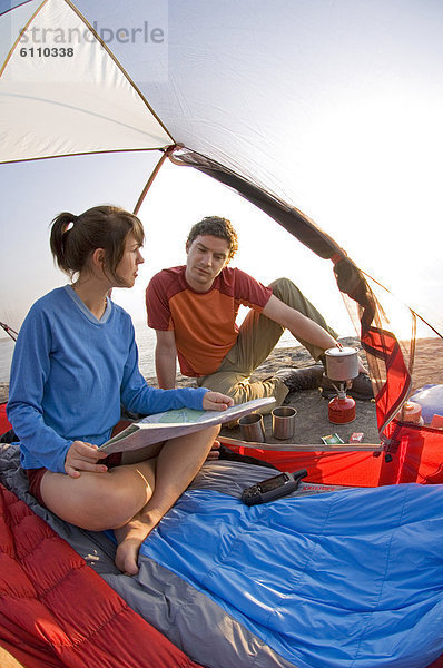 Felsen  Küste  Landkarte  Karte  camping  vorlesen