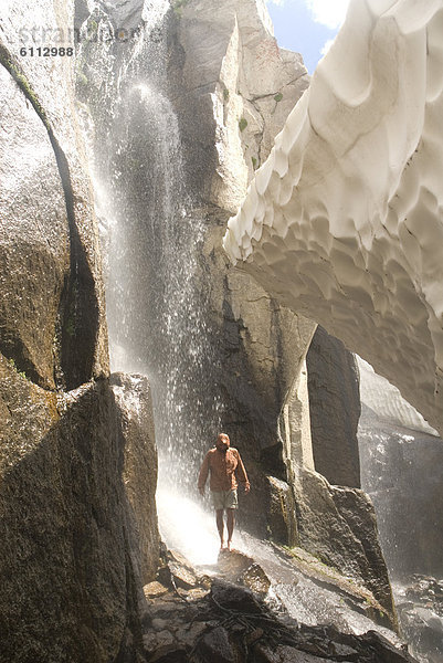 Kälte  wandern  Wasserfall