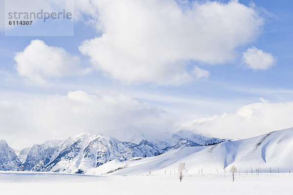 nahe  passen  Winter  Wolke  Landschaft  über  Ehrfurcht  Jackson  Wyoming