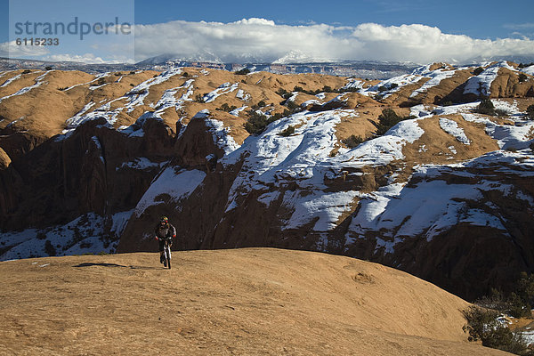 Berg  fahren  Slickrock Trail  Moab  Utah