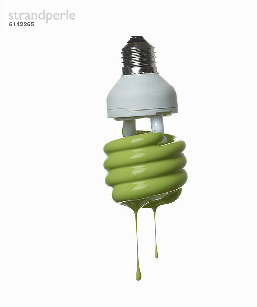 Leuchtstofflampe tropfend in grün