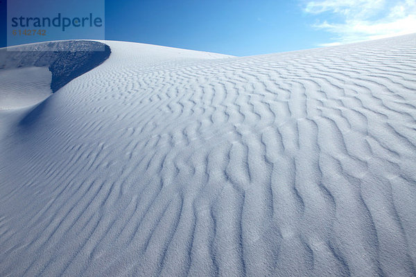 Sanddünen  weißer Sand Nationalpark  New Mexico  usa