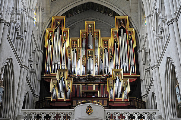 Orgel  Catedral de Nuestra Senora de la Almudena  Santa Maria la Real de La Almudena  Almudena-Kathedrale  Madrid  Spanien  Europa