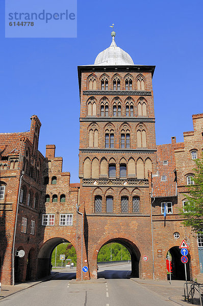 Burgtor  Hansestadt Lübeck  Schleswig-Holstein  Deutschland  Europa  ÖffentlicherGrund