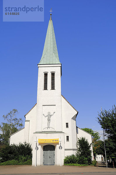 Christuskirche in Beckum  Münsterland  Nordrhein-Westfalen  Deutschland  Europa  ÖffentlicherGrund