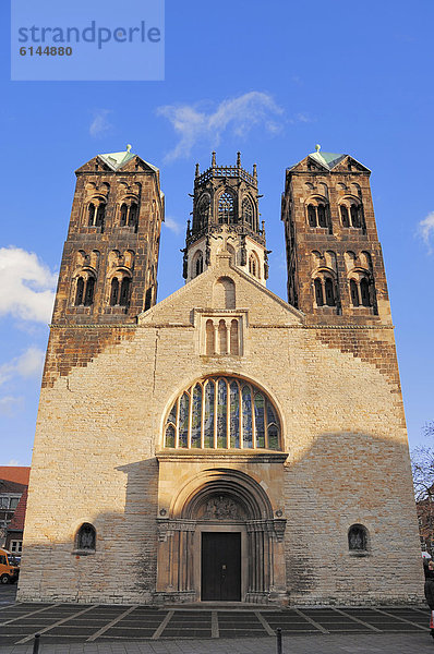 Pfarrkirche St. Ludgeri oder Ludgeri-Kirche  Münster  Münsterland  Nordrhein-Westfalen  Deutschland  Europa  ÖffentlicherGrund