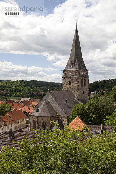 Altstadtkirche  Warburg  Nordrhein-Westfalen  Deutschland  Europa  ÖffentlicherGrund