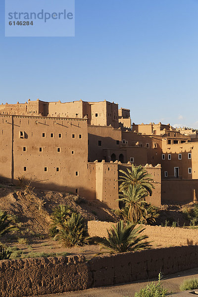 Kasbah Taourirt in Ouarzazate  Souss-Massa-Dra‚  Königreich Marokko  Maghreb  Afrika