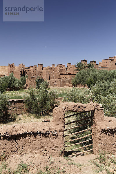 Ksar AÔt-Ben-Haddou  UNESCO Weltkulturerbe  bei Ouarzazate  Souss-Massa-Dra‚  Königreich Marokko  Maghreb  Afrika