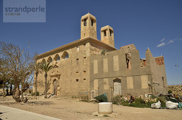 Kirche Iglesia de San Pedro  Isla de Tabarca  Insel Tabarca  Provinz Alicante  Costa Blanca  Spanien  Europa
