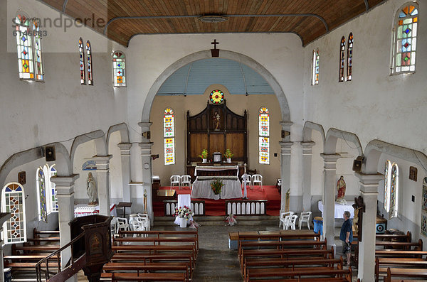 Alte deutsche Kirche der katholischen Pallottiner-Mission von Kribi  erbaut 1891  renoviert 2008  Kribi  Kamerun  Zentralafrika  Afrika