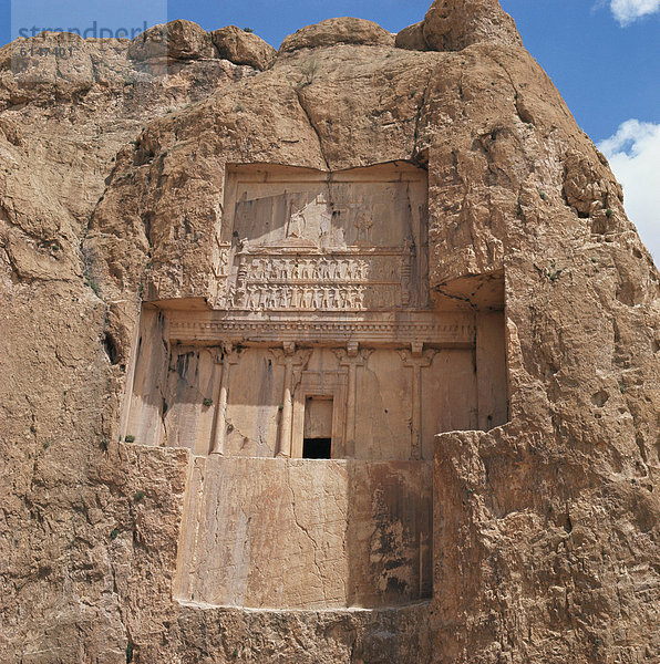 Felsbrocken  schneiden  Naher Osten  Iran  Grabmal