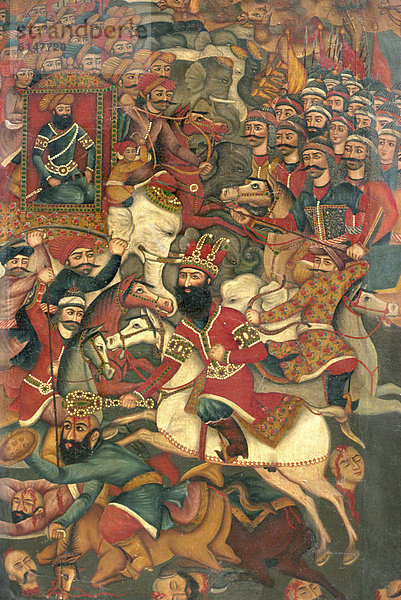 Kadscharen Gemälde  Shiraz Museum  Schiraz  Iran  Naher Osten