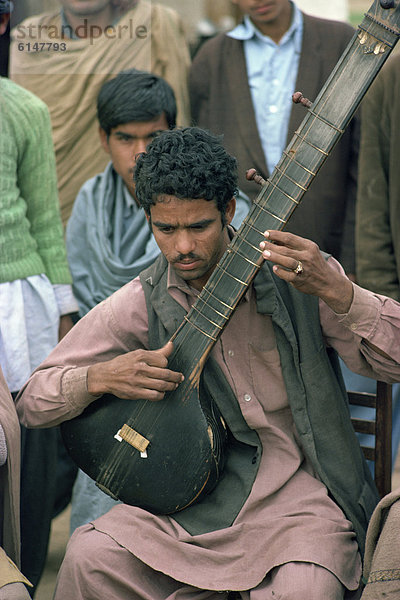 nahe  Portrait  Dorf  Musiker  Faden  Gegenstand  Asien  Pakistan