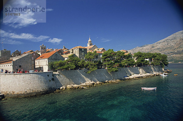 Europa  Altstadt  Kroatien  Dalmatien  Korcula