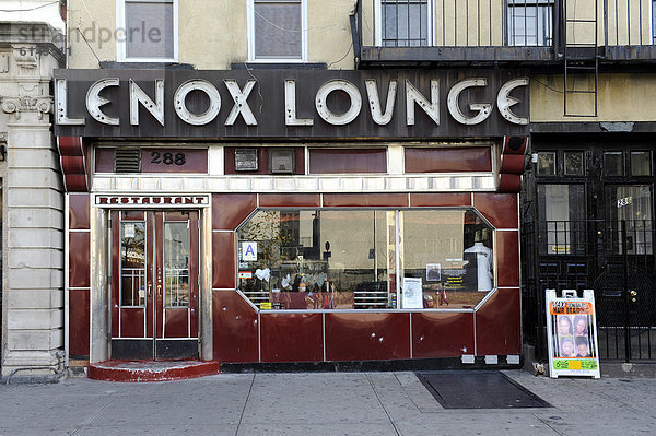 Lenox Lounge  Jazzclub in Harlem  Manhattan  New York City  New York  USA  Vereinigte Staaten von Amerika  Nordamerika
