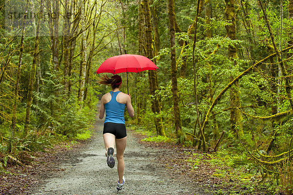 Regenschirm  Schirm  Fernverkehrsstraße  Training  mischen  Läufer  Mixed