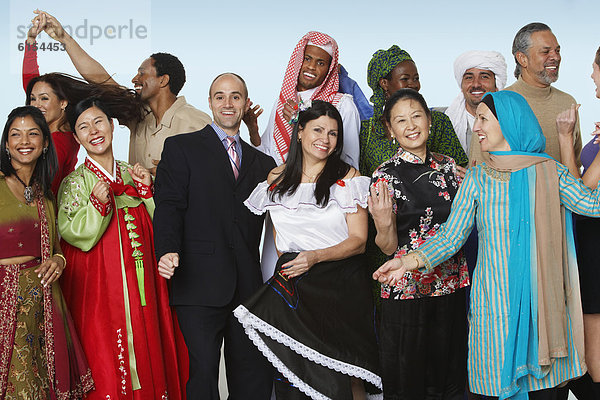 Mensch  Menschen  Tradition  tanzen  multikulturell  Kleid