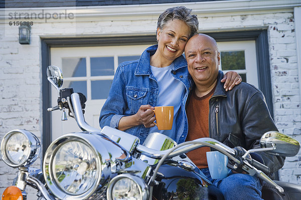 Senior Senioren amerikanisch Motorrad