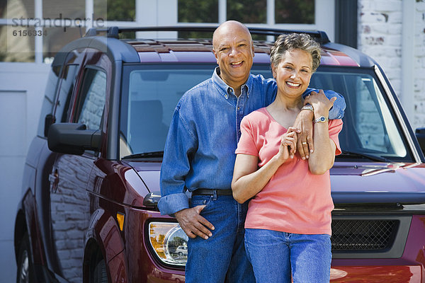 angelehnt Senior Senioren Auto amerikanisch