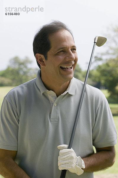 Mann  Hispanier  halten  Golfsport  Golf  Verein