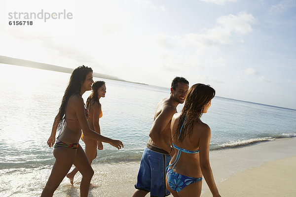 Freundschaft  gehen  Strand  Südamerika