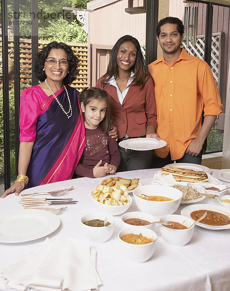 Abendessen  Indianer  Tisch