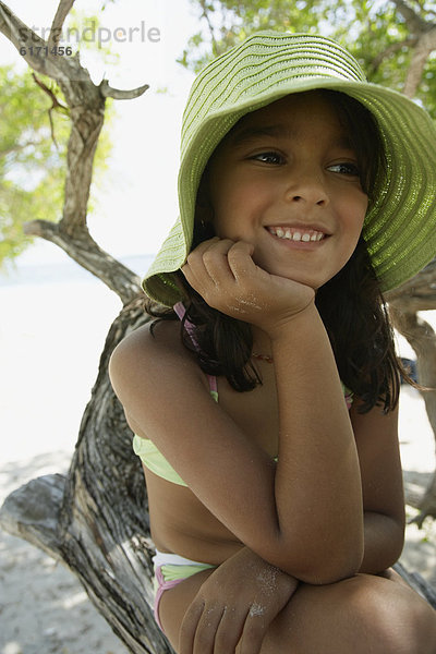 Strand  Hut  Hispanier  Kleidung  Mädchen