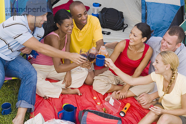 Freundschaft  Campingplatz  multikulturell