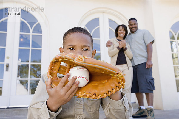 Junge - Person Handschuh amerikanisch Baseball