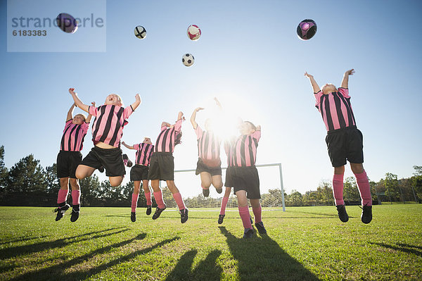 Spiel üben Fußball Mädchen