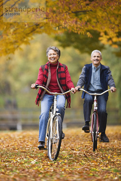 fahren  Herbst  Fahrrad  Rad