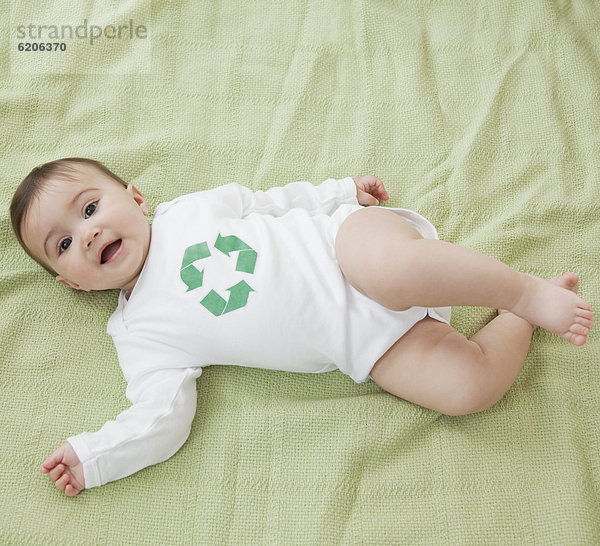 Symbol  Recycling  Hemd  mischen  Mädchen  Baby  Mixed