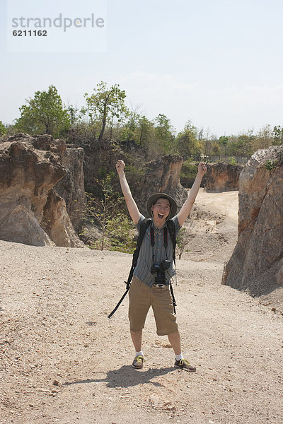 lachen  heben  Tourist  chinesisch