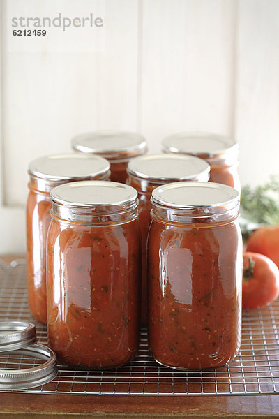 Tomate  Glas  Soße  selbstgemacht