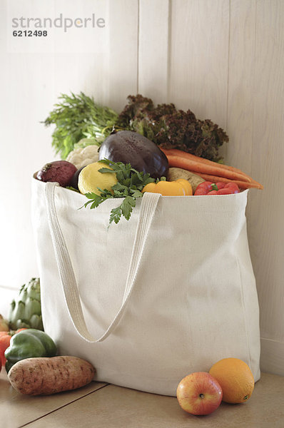 Tasche  Gemüse  Vielfalt  wiederverwendbar