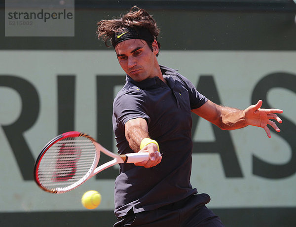 Roger Federer  SUI  French Open 2012  ITF Grand-Slam-Tennis-Tournier  Roland Garros  Paris  Frankreich  Europa