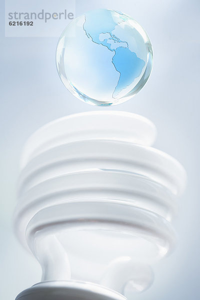Glas  Beleuchtung  Licht  über  Kompaktleuchtstofflampe  Blumenzwiebel  Globus