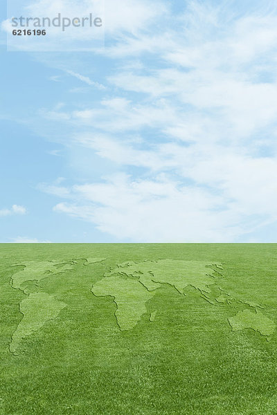 grün  Gras  Kontinent