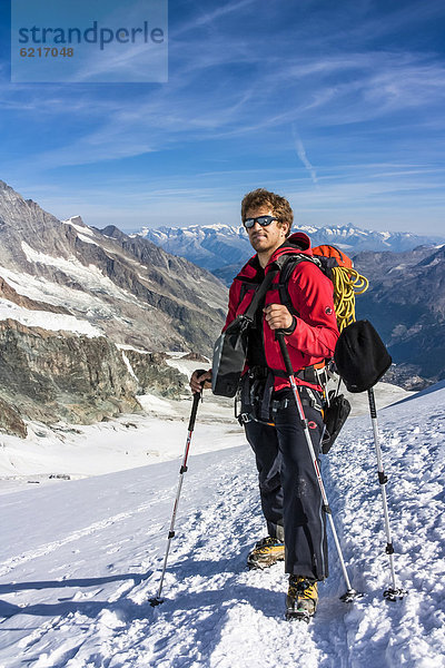 Berg Tagesausflug Alpen Klettern Kanton Wallis