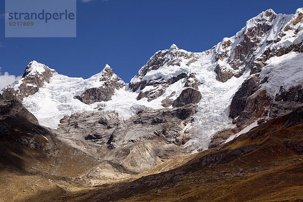 Panorama  Cordillera Huayhuash  Anden  Peru  Südamerika