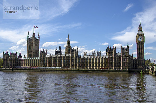 Palace of Westminster mit Clock Tower Big Ben  London  Südengland  England  Großbritannien  Europa
