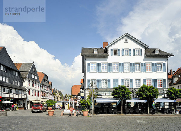 Marktplatz  Butzbach  Hessen  Deutschland  Europa