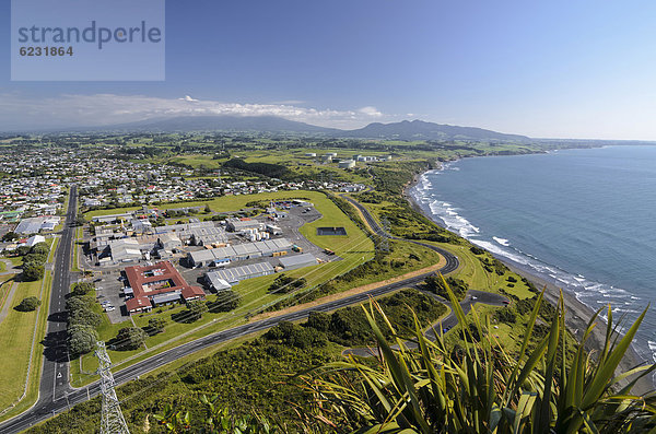 Stadtansicht New Plymouth  Industriegebiet  Nordinsel  Neuseeland