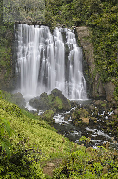 Marokopa Falls  Waikato  Nordinsel  Neuseeland