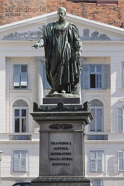 Denkmal Kaiser Franz I. von Österreich  Freiheitsplatz  Graz  Steiermark  Österreich  Europa