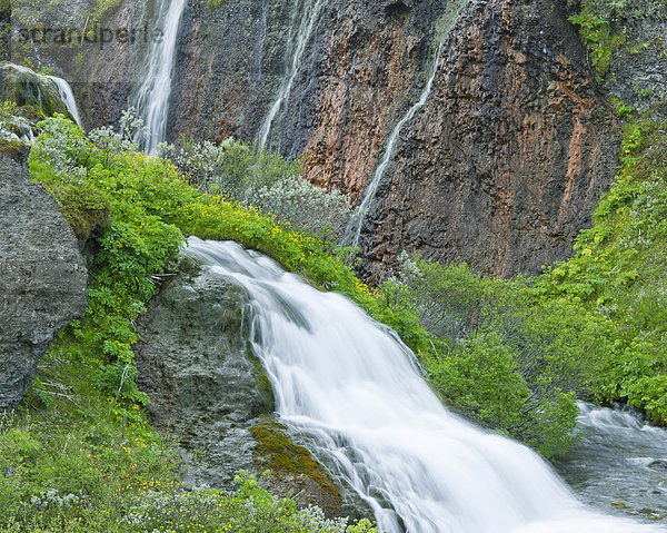 Wasserfall  HÛlmatungur  Jökuls·rglj_fur-Nationalpark  Island  Europa
