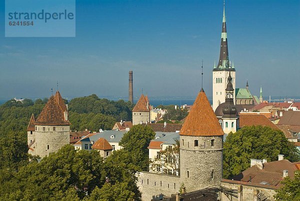Tallinn  Hauptstadt  Europa  über  Stadt  Ansicht  UNESCO-Welterbe  Estland  alt