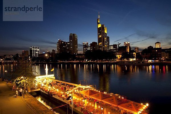 Skyline  Skylines  Europa  Fluss  Frankfurt am Main  Deutschland  Hessen